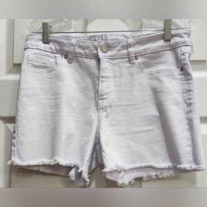 SoundStyle Hope High Rise Shorts Women's Size 10 White Denim Vintage Stretch